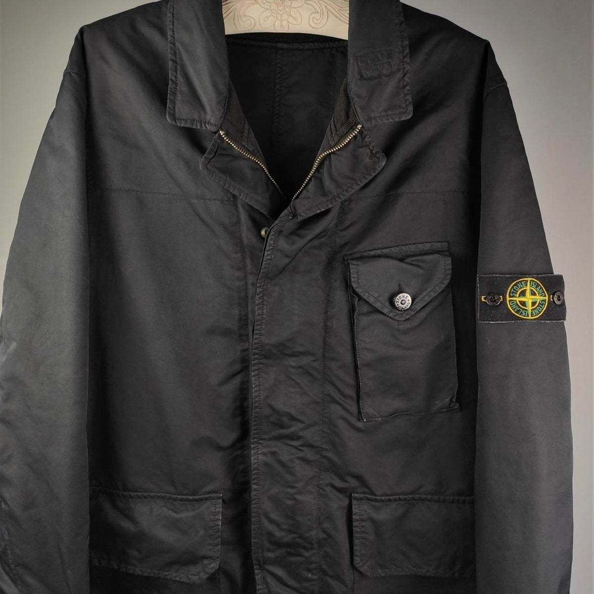 Stone Island Vintage 2007 Black heavy duty Jacket, Size XL