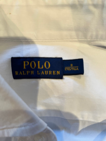 Ralph Lauren Women’s 100% Cotton White Shirt Slim Fit Size 8