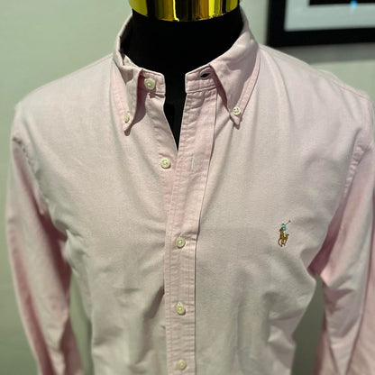 Ralph Lauren Polo Ralph Lauren 100% Cotton Pink Shirt Size Large Button Down Collar Classic Fit