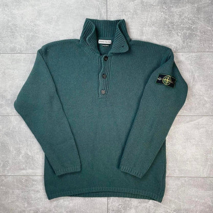 Stone Island Super Rare Vintage Wool Knit Size Large fits Large to XL AW1996