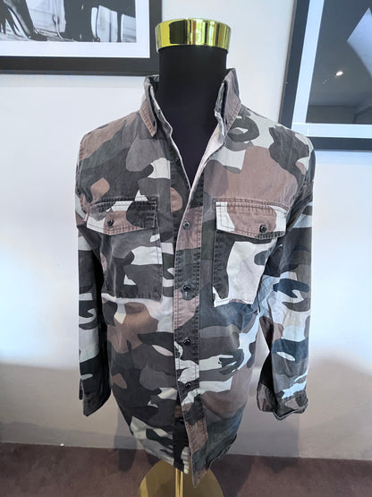 Saint Unbreakable 100% Cotton Camouflage Over-shirt Size XL