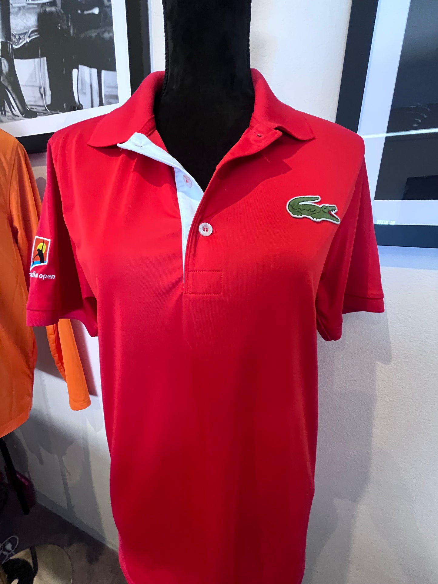 Lacoste Vintage Australian Open Women’s Red Polo Size 3 Small