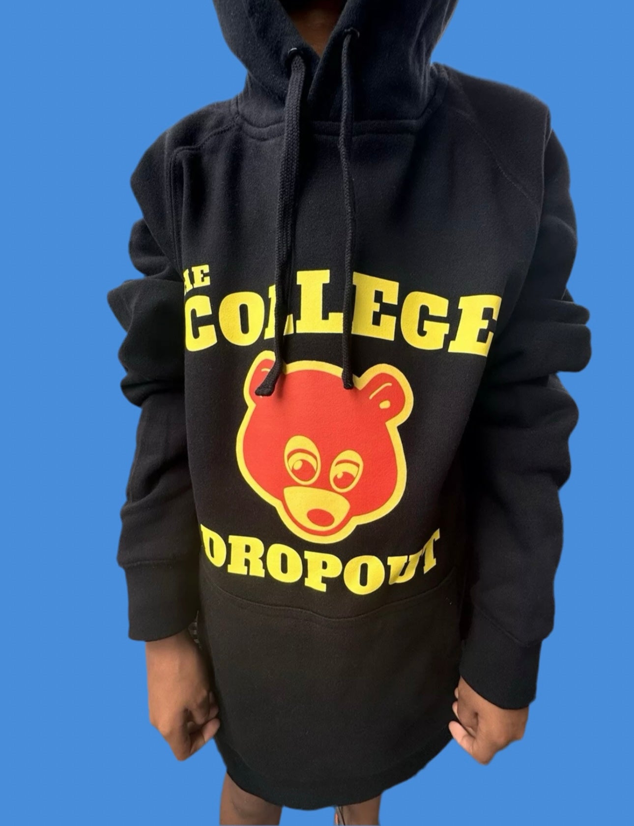 Kanye West 100% high quality cotton Black Hoodie “The College Drop Out”