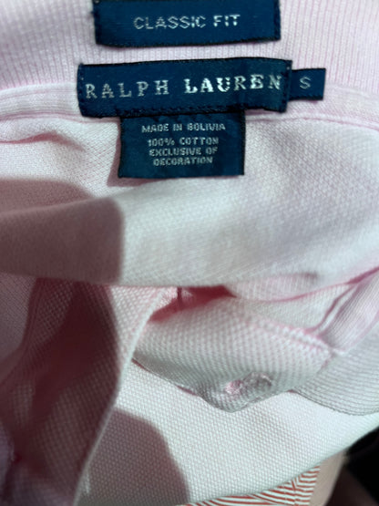 Ralph Lauren Women’s Pink Polo Shirt Size Small Classic Fit