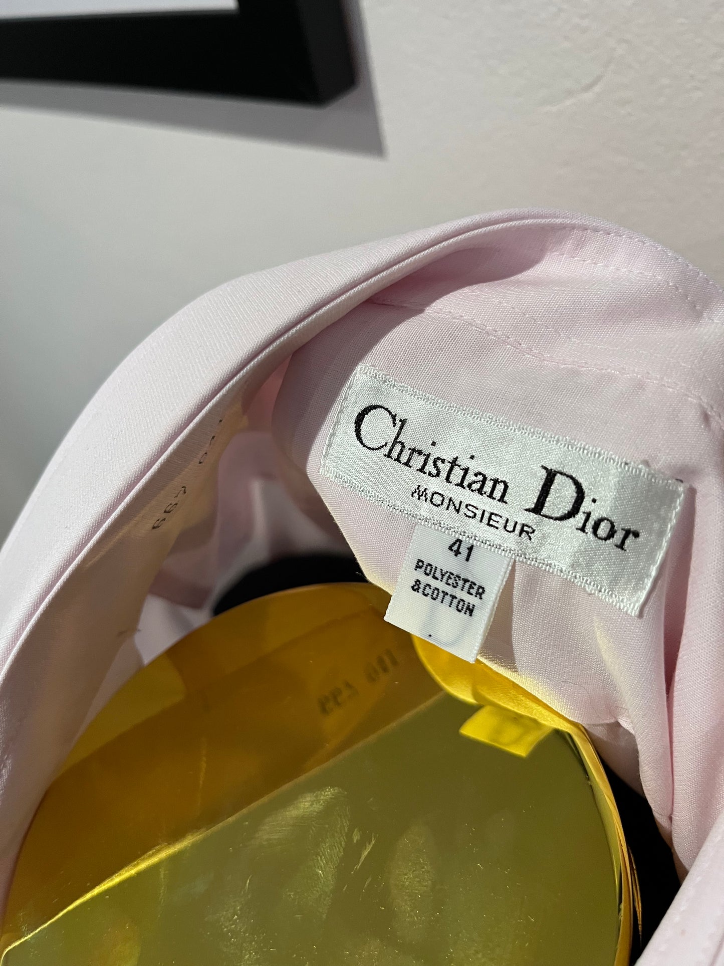 Christian Dior Dior Cotton Blend Pink Shirt Size Large 41 Made in Italy