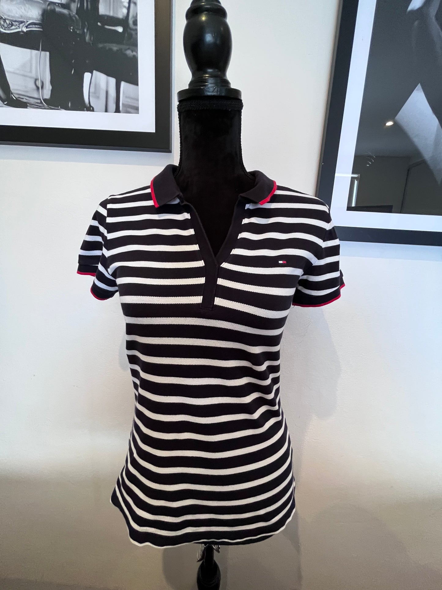 Tommy Hilfiger 100% Cotton Women’s Slim Fit Polo Shirt Size Small