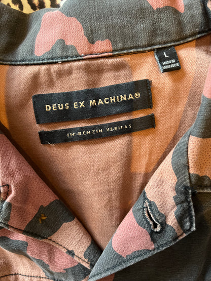 Deus Ex Machina 100% Camouflage Cotton Over Shirt Size Large