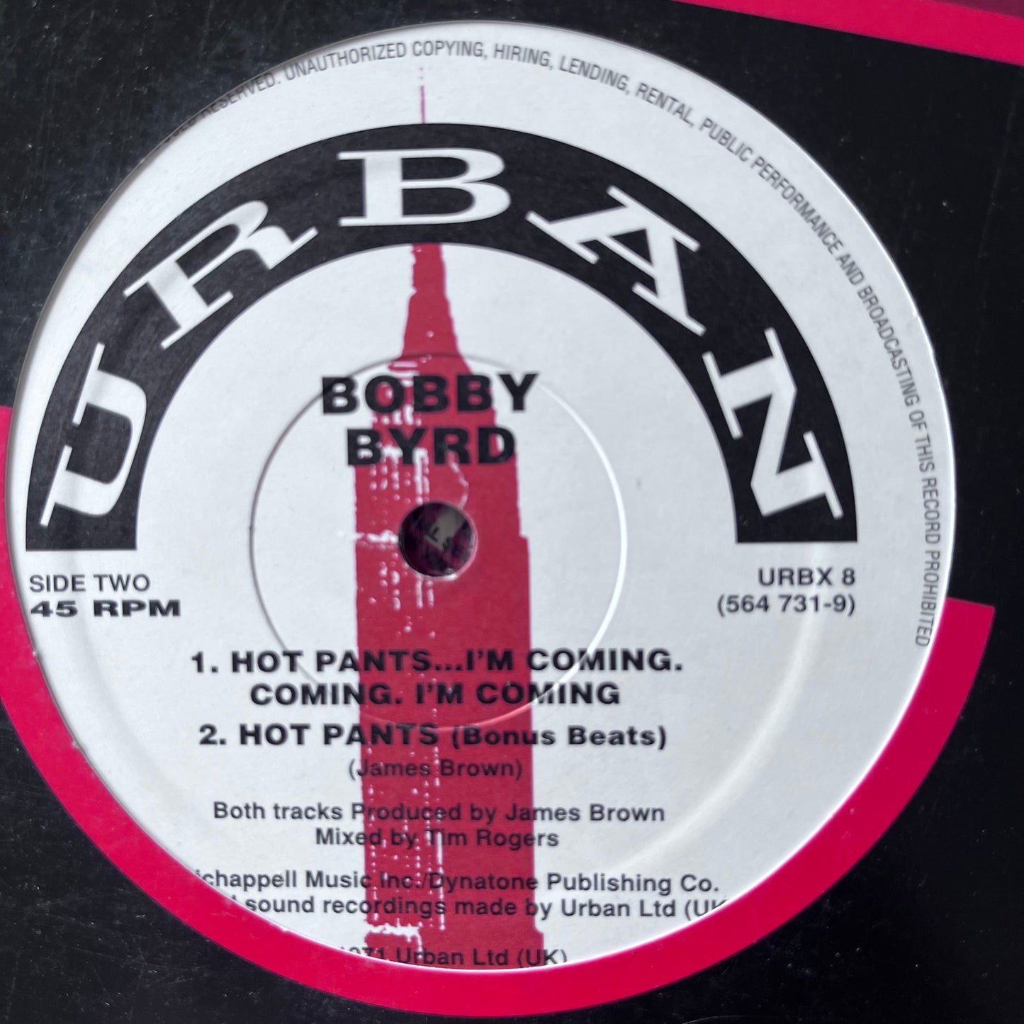 Bobby Byrd “I Know You Got Soul” / “Hot Pants… I Coming” 4 Track 12inch Vinyl Record