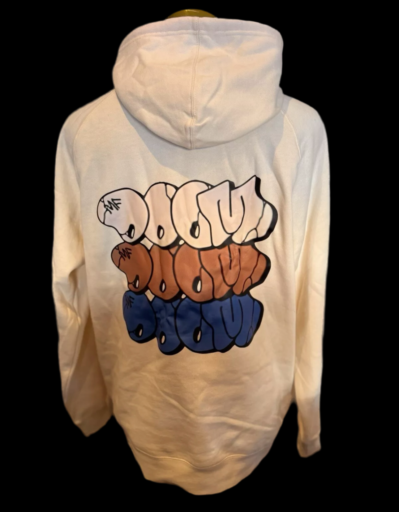 MF DOOM 100% Super high quality Cotton Cream Metal Face Hoodie Chest & Back Logo