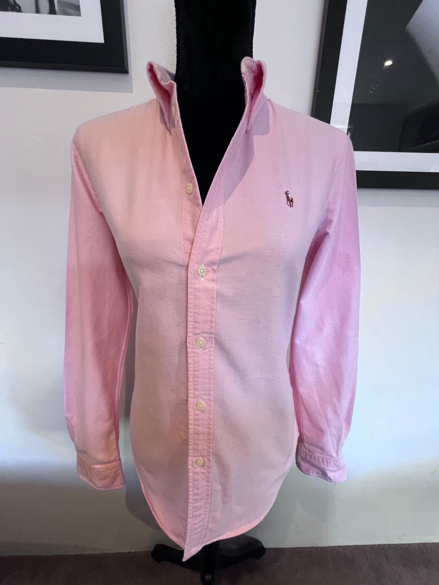 Ralph Lauren Women’s 100% Cotton Pink Shirt Slim Fit Size M