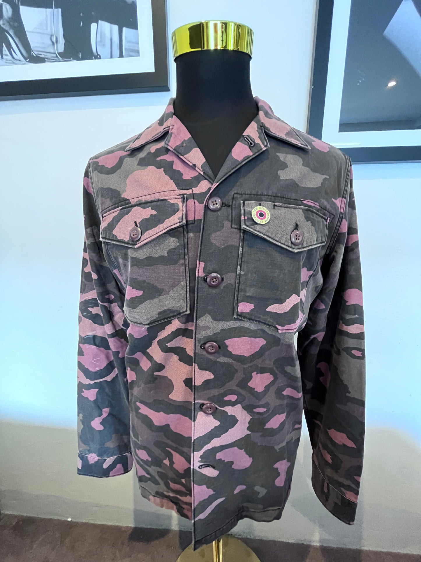 Deus Ex Machina 100% Camouflage Cotton Over Shirt Size Large