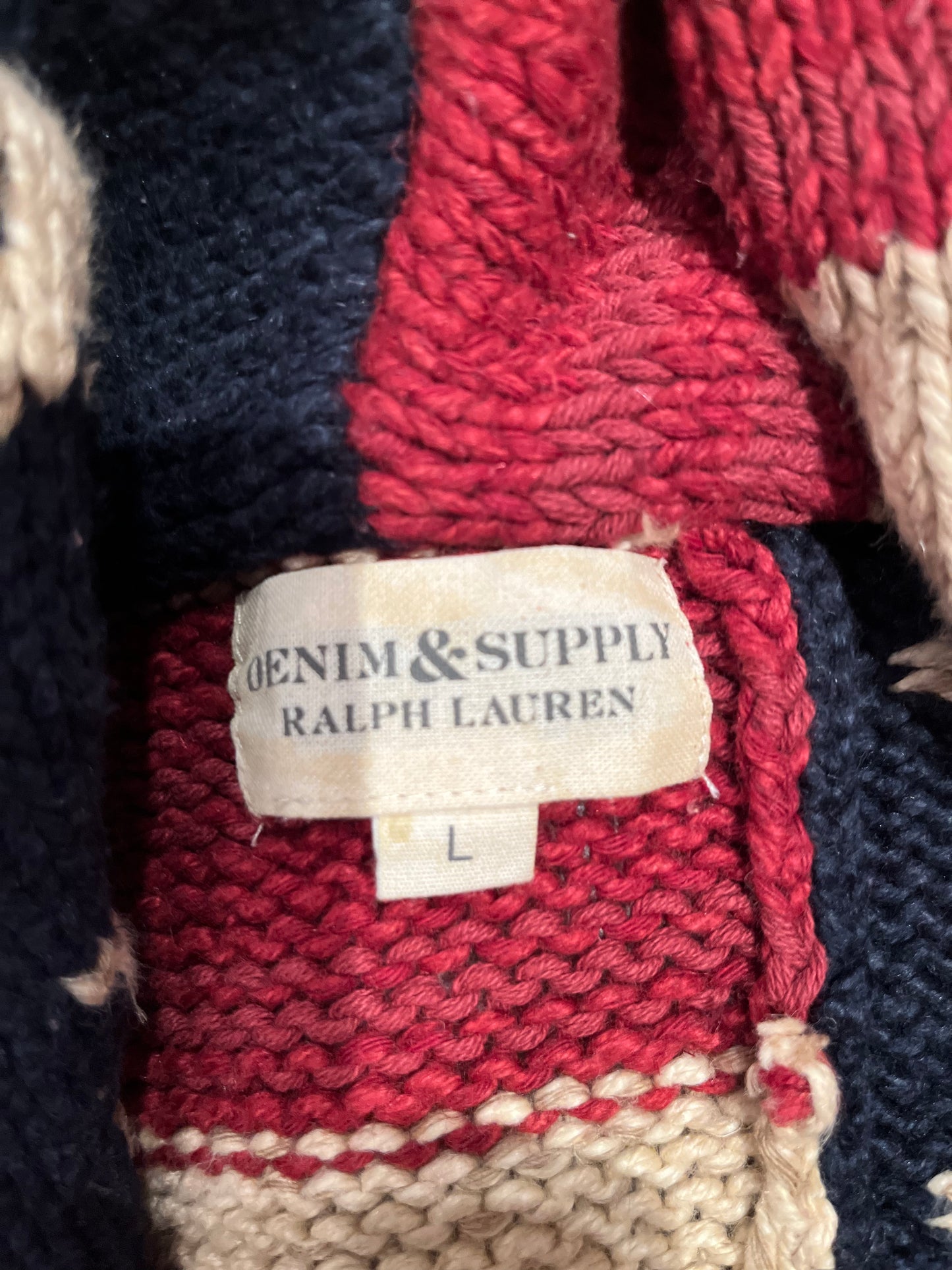 Ralph Lauren Denim & Supply Women’s Stars & Stripes Cardigan Size L