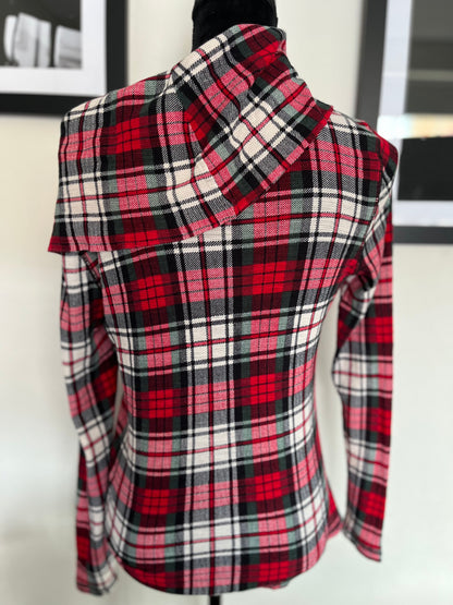 Ralph Lauren, Lauren Women’s 100% Cotton Role Neck Tartan Sweater Size M