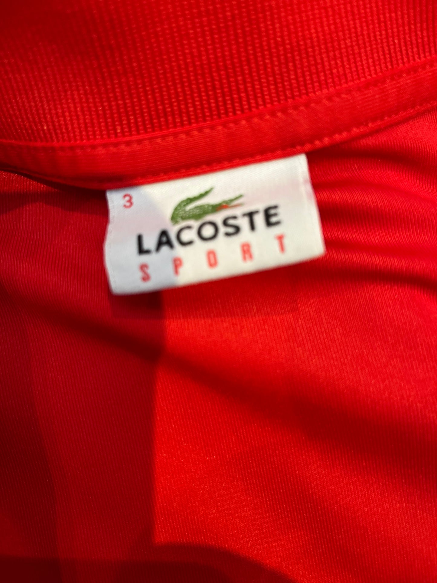 Lacoste Vintage Australian Open Women’s Red Polo Size 3 Small