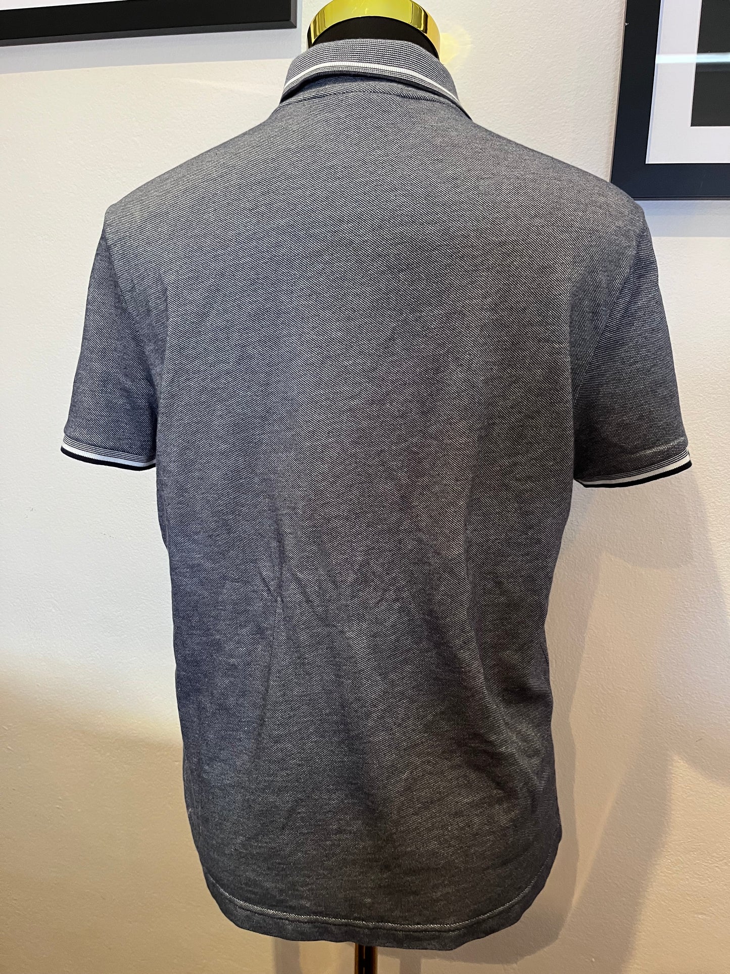 Lacoste 100% Grey Polo Shirt Size US Large Regular Fit Made in France Fits like a medium