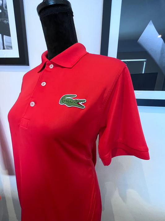 Lacoste Vintage Australian Open Women’s Red Polo Size 3 Small