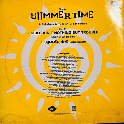 Dj Jazzy Jeff & The Fresh Prince “Summer Time” 4 Track 12inch Vinyl