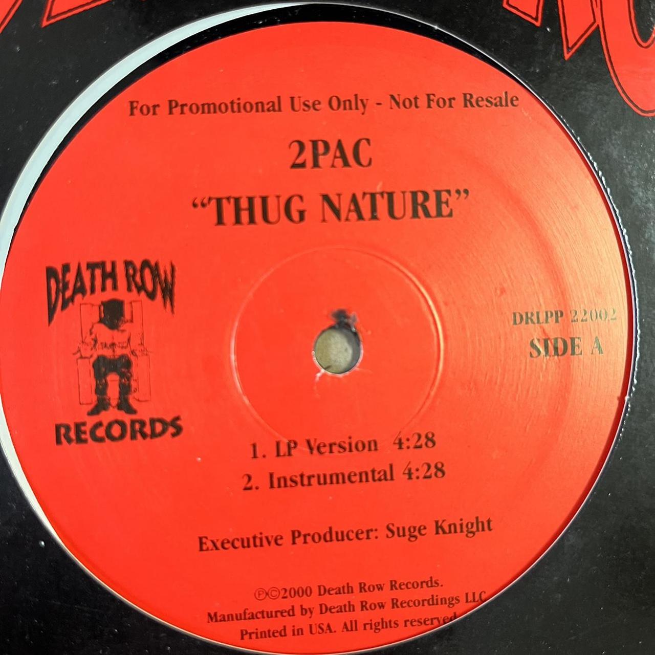 2pac “Thug Nature” Death Row Records 4 version 12inch vinyl