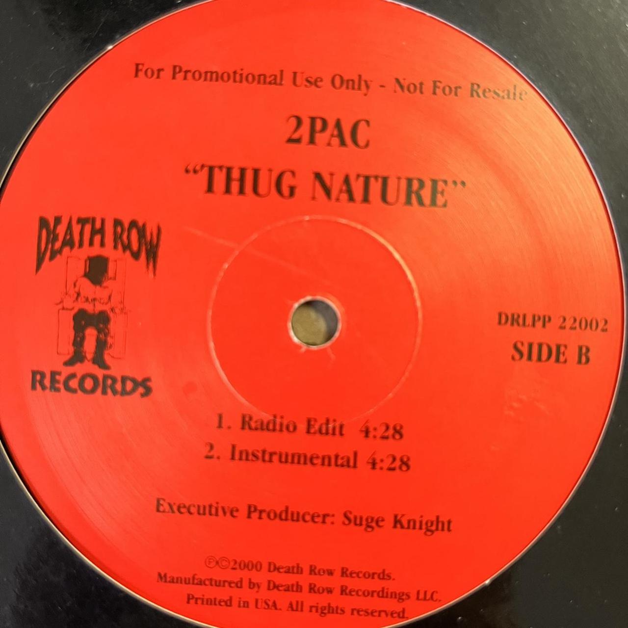 2pac “Thug Nature” Death Row Records 4 version 12inch vinyl