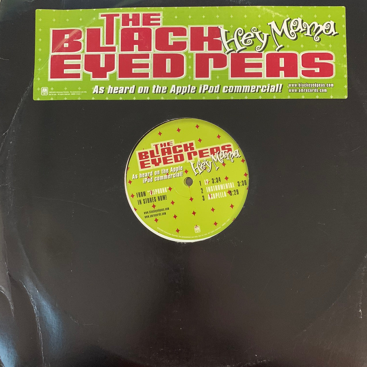 The Black Eyed Peas “Hey Mama” 12inch Vinyl – Classic wax records