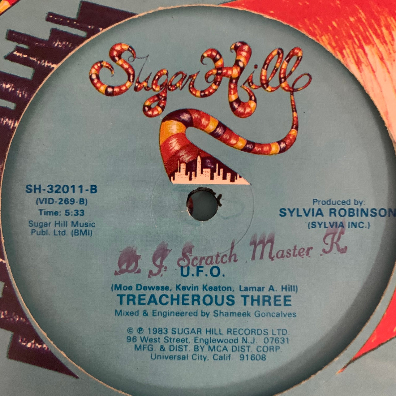 Treacherous Three “Turning You On” / “U.F.O” 2 Track 12inch Vinyl