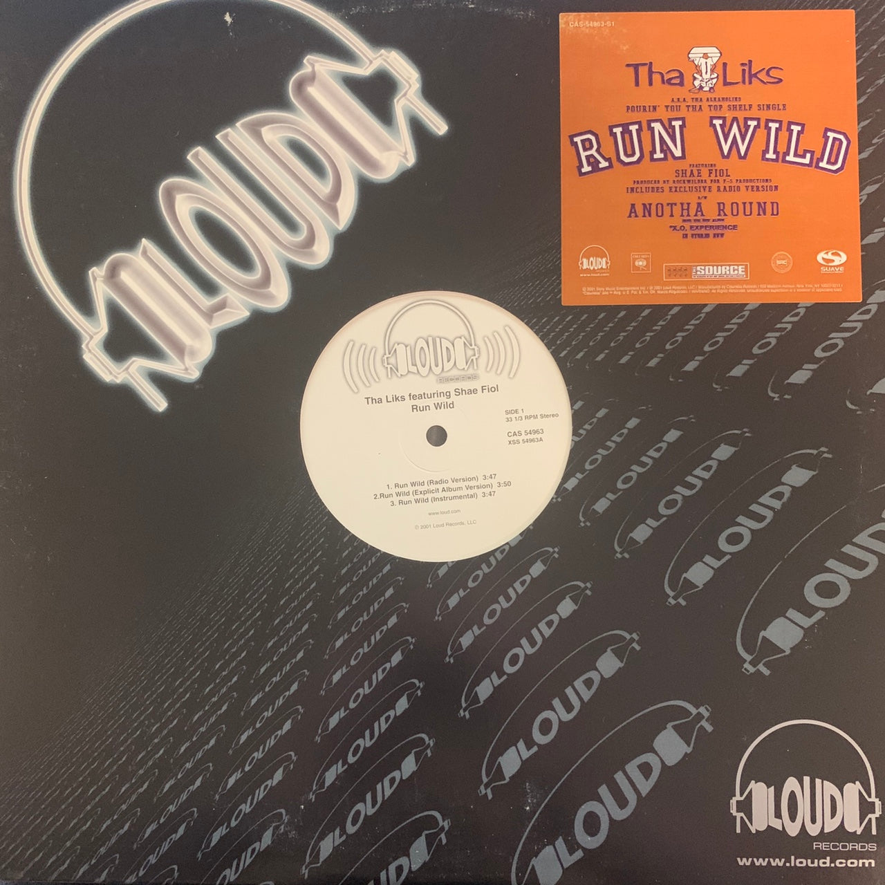 Tha Liks “Run Wild” Feat Shae Fiol 5 Track 12inch Vinyl