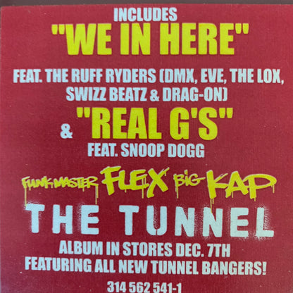 Funkmaster Flex & Big Kap Feat Ruff Ryders & Snoop Dogg “Real G’s” 6 Version 12inch Vinyl