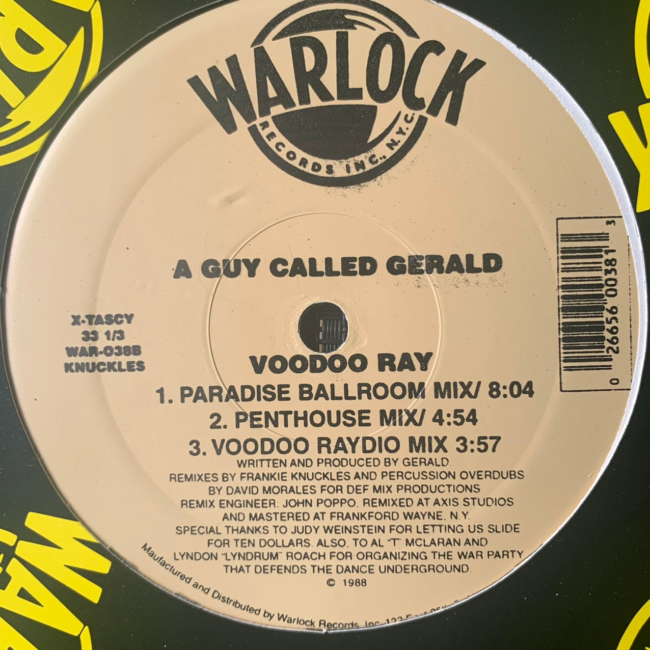 A Guy Called Gerald “Voodoo Ray” 5 Version 12inch Vinyl