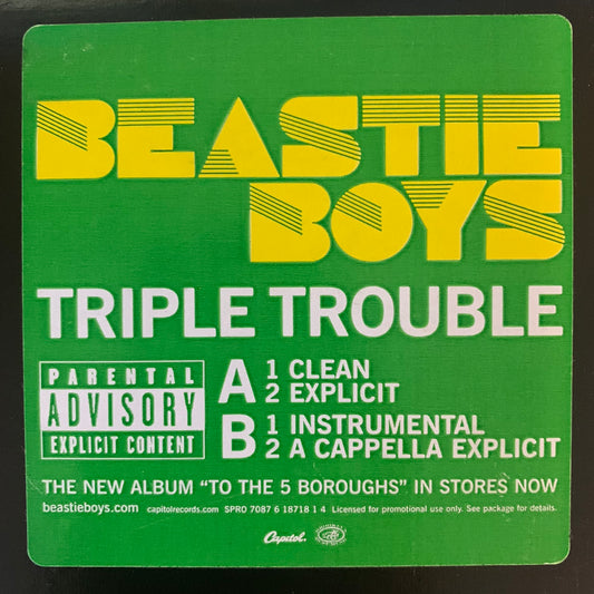 Beastie Boys “Triple Trouble” 4 Version 12inch Vinyl