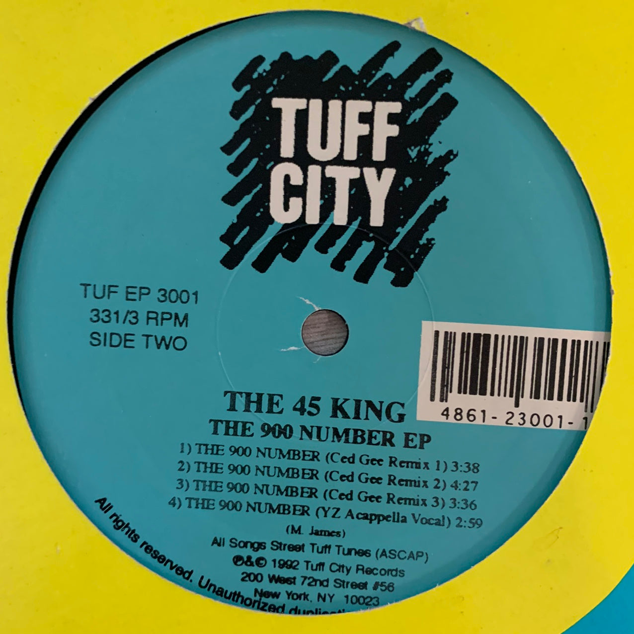 The 45 King “The 900 Number” Ep 7 version 12inch Vinyl