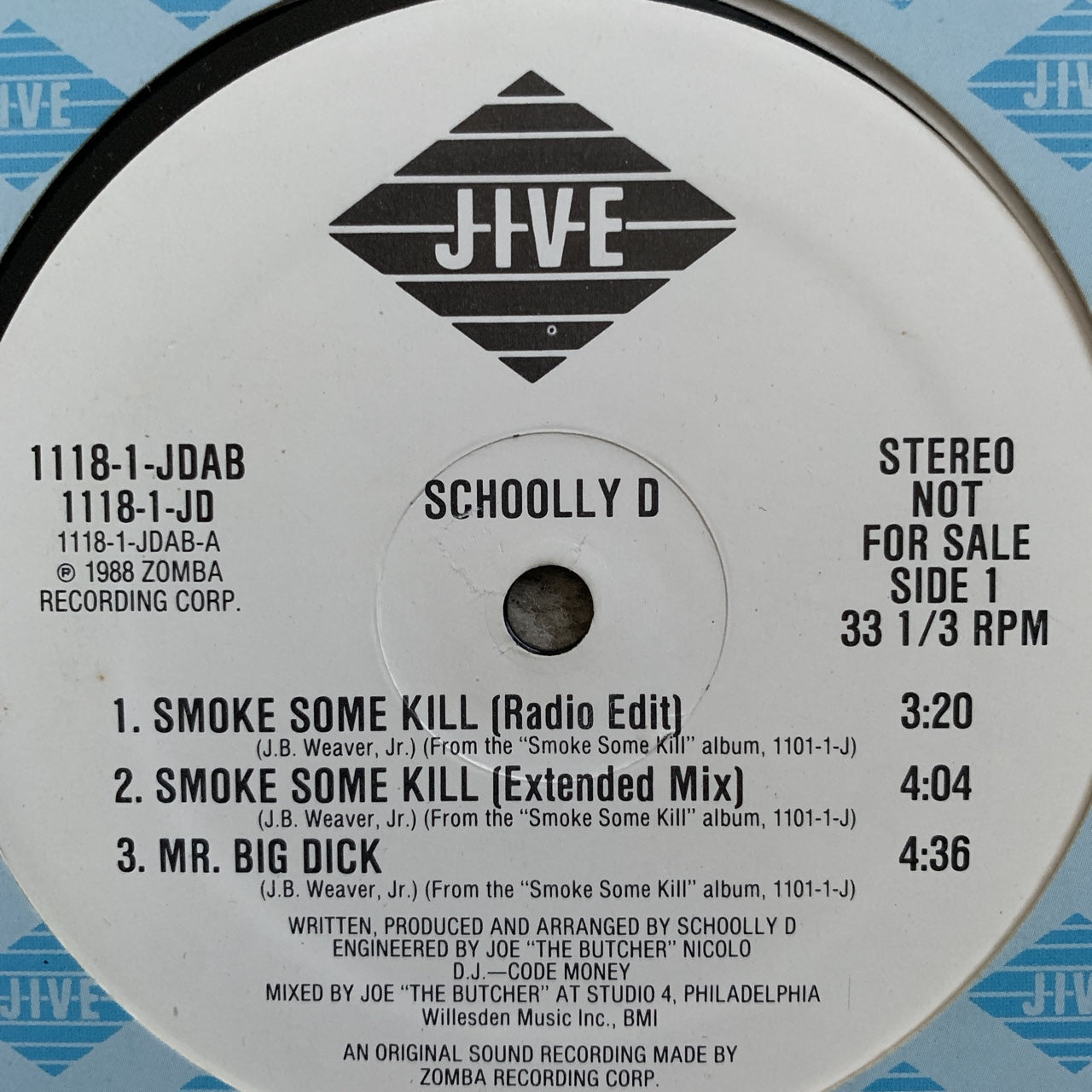 Schoolly D “Smoke Some Kill” / “Mr Big Dick” – Classic wax records