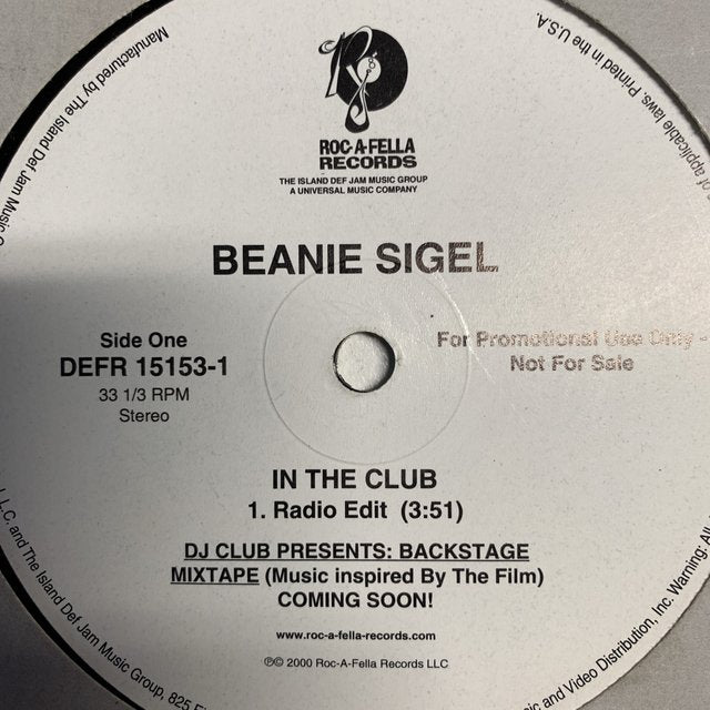 Beanie Sigel “In The Club”