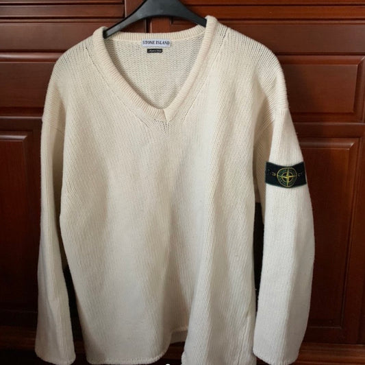 Stone Island Vintage Knit AW1998 complete with Green Edged Badge