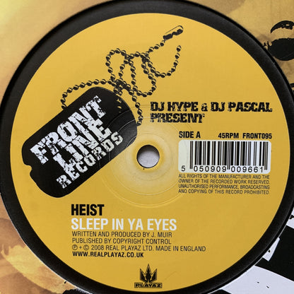 DJ Hype & Pascal present Heist “Sleep In Ya Eyes” / “Spiders Ville”