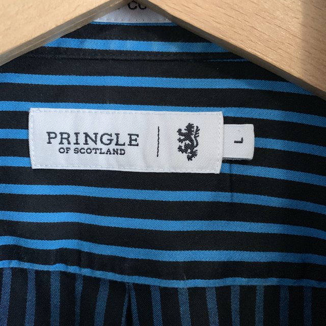 Pringle Of Scotland 100% Cotton Button Down Collar Shirt Size