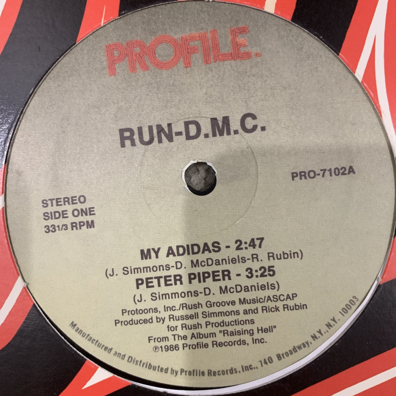 RUN DMC “My Adidas” / “Peter Piper”