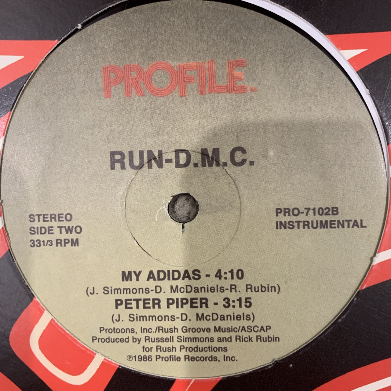 RUN DMC “My Adidas” / “Peter Piper”