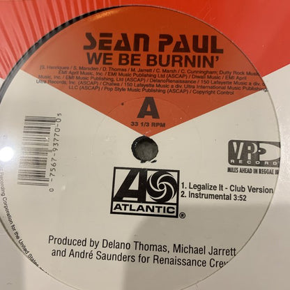 Sean Paul “We be Burnin”